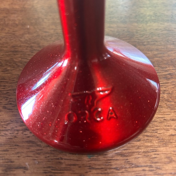 Set of TWO 💥 Orca Christmas Glitter Red Martini Chasertini with Lid. RARE 🩸 - Picture 9 of 11